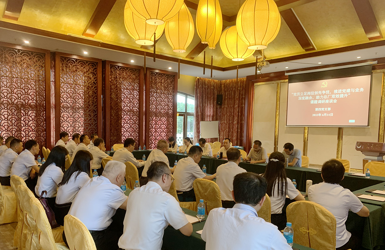 党建引领谱新篇，实地调研促发展——总厂党委书记许镇江到金戈车间党支部、第四党支部发展调研座谈